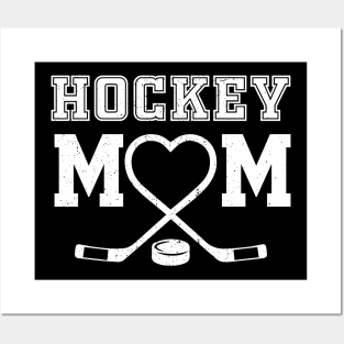 Hockey Mom tee Heart Hockey top Love Hockey Custom Hockey Player with any number Posters and Art